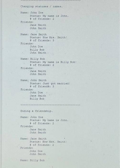 Solved Help solve this in java(Sample of output | Chegg.com