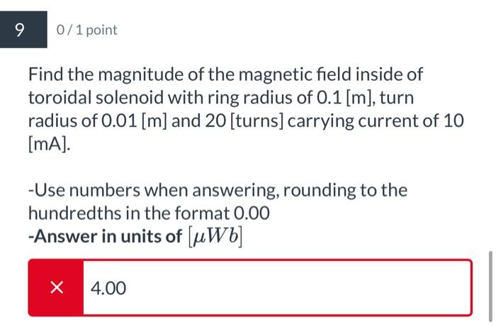 Solved Find the magnitude of the magnetic field inside of | Chegg.com