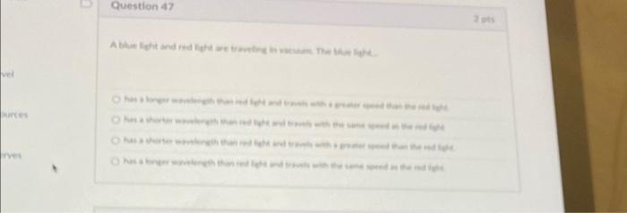 Solved Question 47 And The | Chegg.com