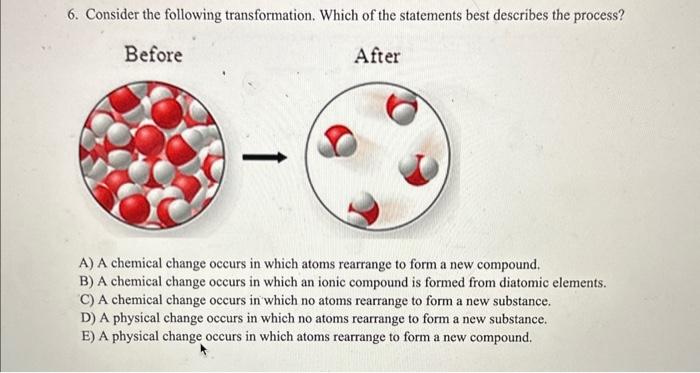 Solved 6. Consider the following transformation. Which of | Chegg.com