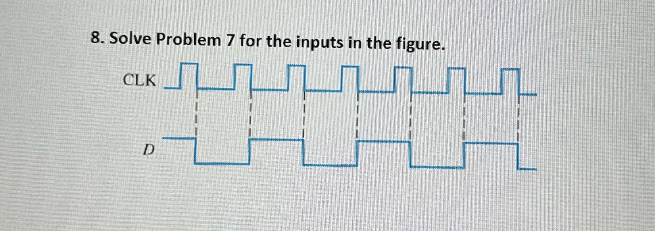 Solved Solve Problem 7 ﻿for the inputs in the figure. | Chegg.com