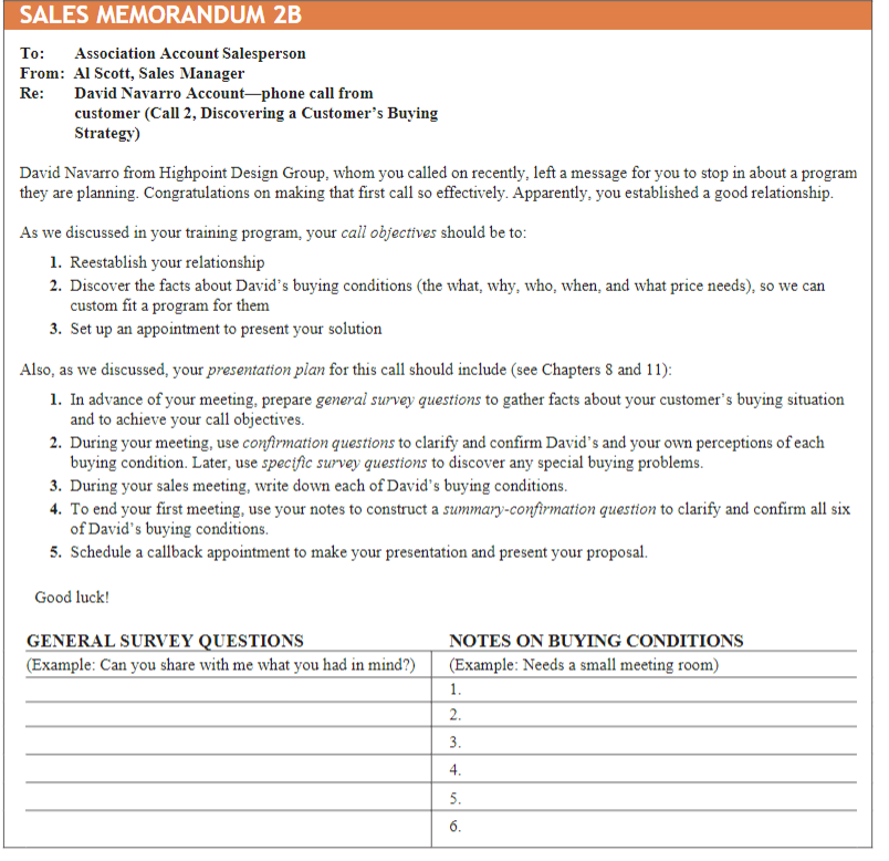 Solved SALES MEMORANDUM 2BTo: Association Account | Chegg.com