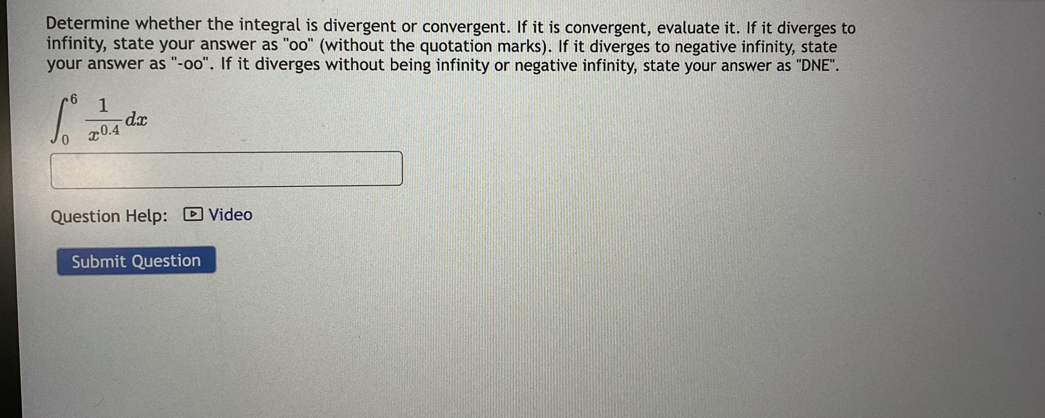 Solved Determine whether the integral is divergent or