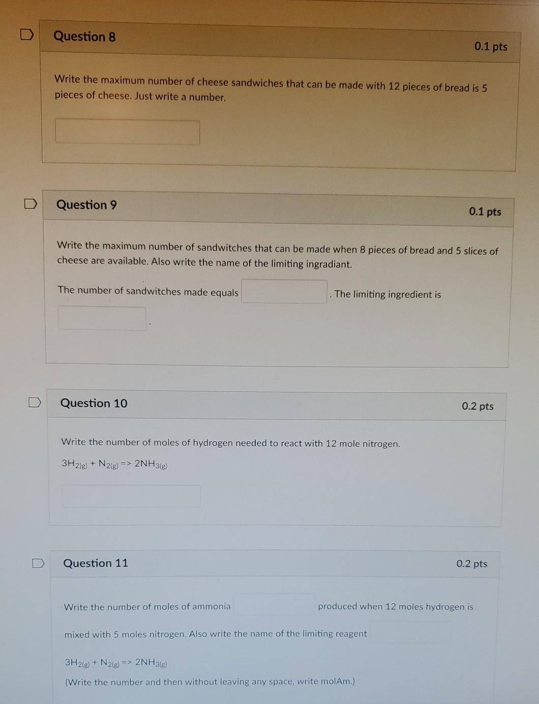 Solved Question 8 0.1 pts Write the maximum number of cheese | Chegg.com