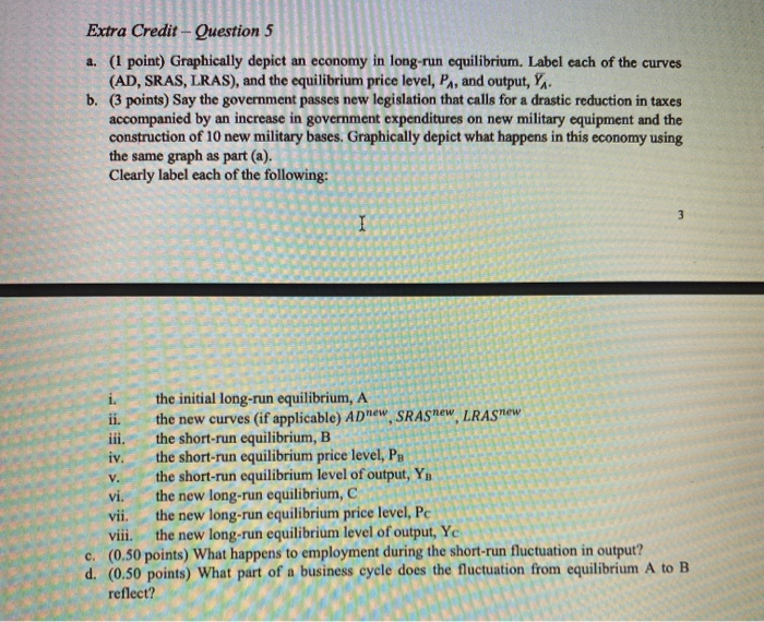 Solved Extra Credit - Question 5 a. (1 point) Graphically | Chegg.com