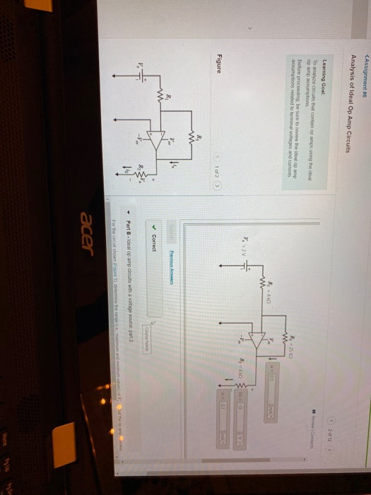 Solved CAssignment Analysis Of Ideal Op Amp Circuits 2012 | Chegg.com