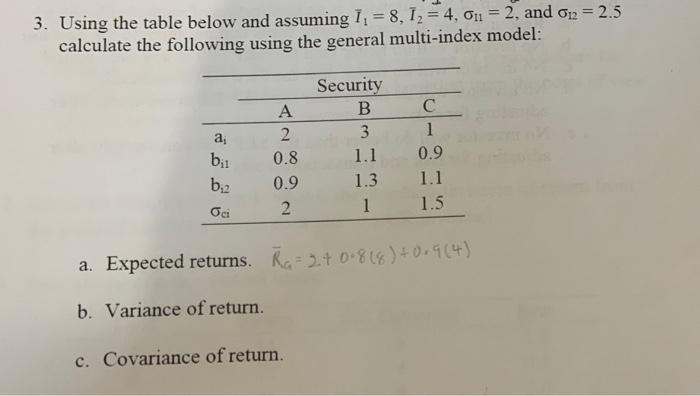 Solved Using the table below and assuming Iˉ1=8,Iˉ2=4,σ11=2, | Chegg.com