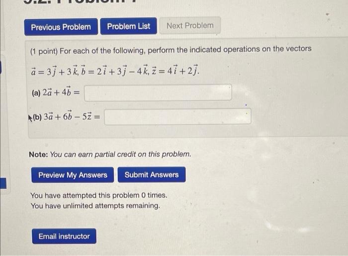 Solved Previous Problem Problem List Next Problem (1 point) | Chegg.com