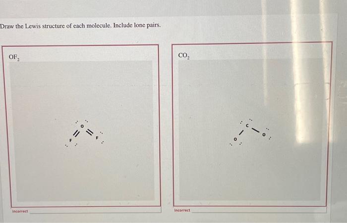 Solved Draw the Lewis structure of each molecule. Include | Chegg.com