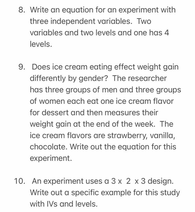 4 x 3 factorial experiment