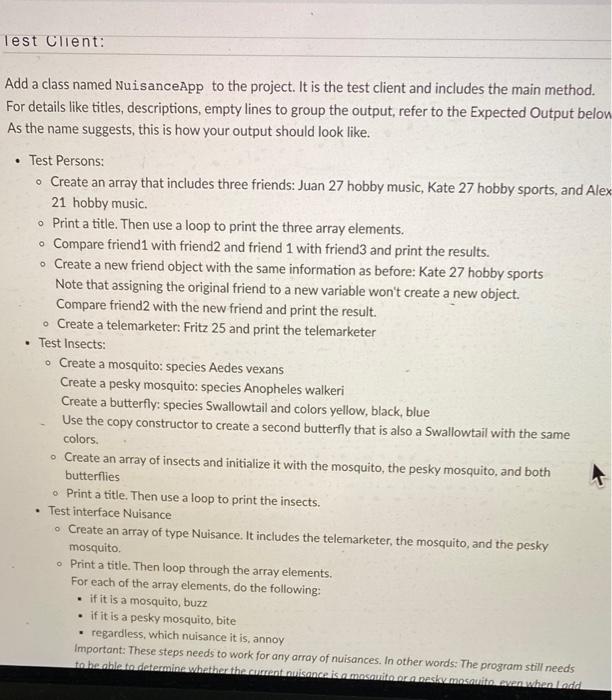 Instructions Create a new Java project called | Chegg.com