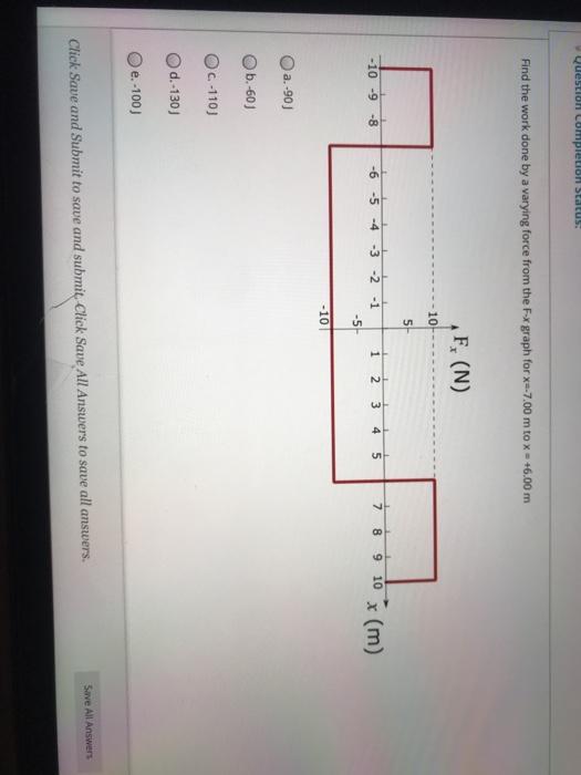 Solved Question completion Status: Find the work done by a | Chegg.com
