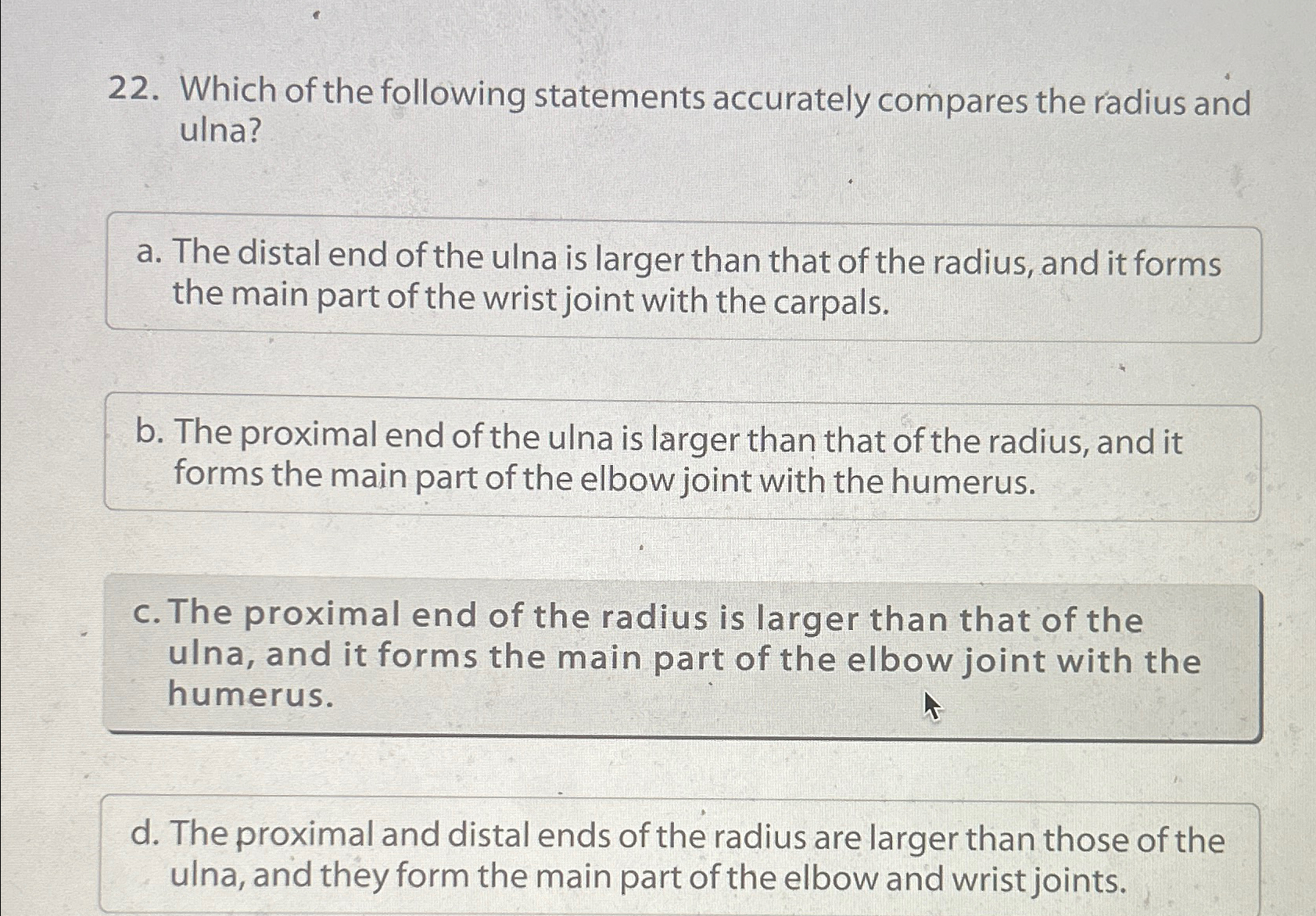 Solved Which of the following statements accurately compares | Chegg.com