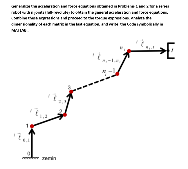 Torque Expression Solved Generalize the acceleration and force equations | Chegg.com