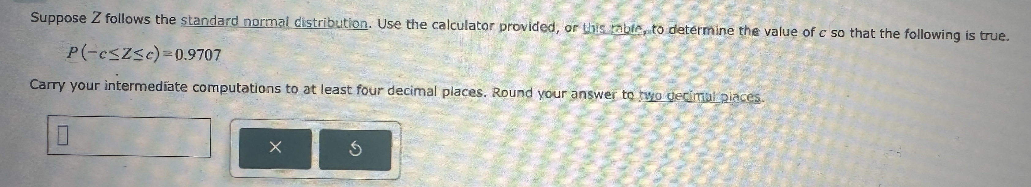 Suppose Z Follows The Standard Normal Distribution Chegg Com