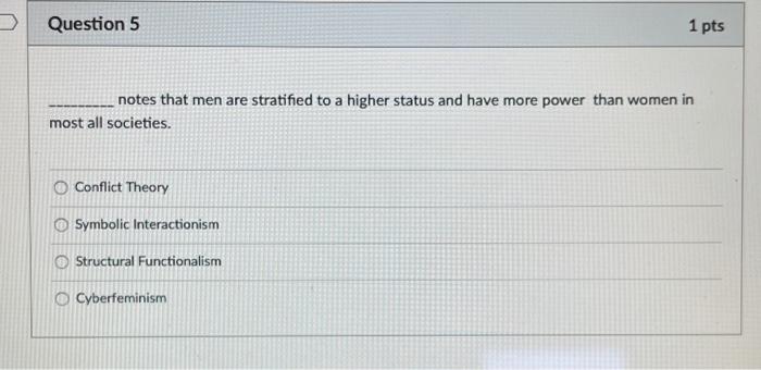 Solved D Question 7 1 pts Which of the following is NOT a | Chegg.com
