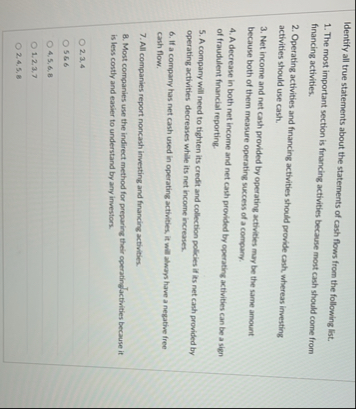 Solved Identify all true statements about the statements of | Chegg.com