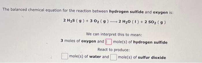 Solved Interpret the following equation for a chemical Chegg