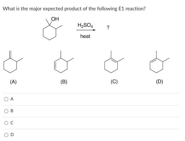 Solved What Is The Major Expected Product Of The Following | Chegg.com