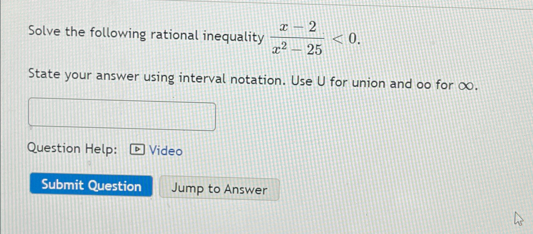 Solved Solve the following rational inequality | Chegg.com