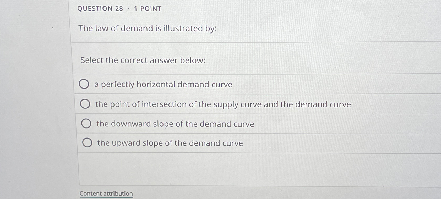 Solved QUESTION 28 * 1 ﻿POINTThe law of demand is | Chegg.com