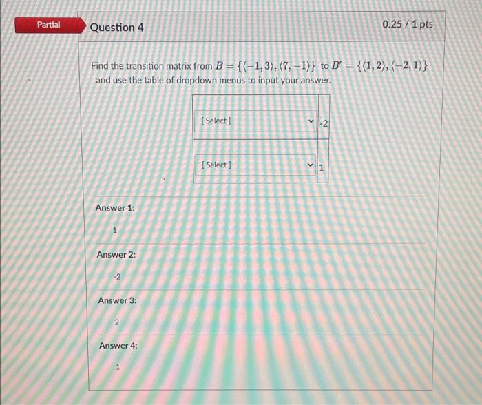 Solved 0.33/1 pts Partial Question 2 The set of 2 x 2 | Chegg.com