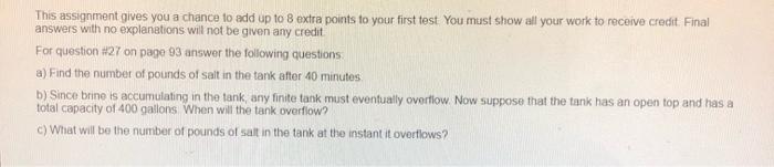 Solved This assignment gives you a chance to add up to 8 | Chegg.com