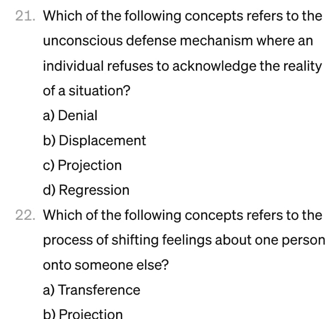 Solved 21. ﻿Which of the following concepts refers to | Chegg.com