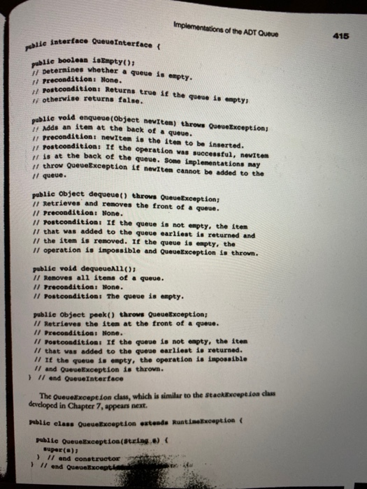 Solved Implement an the ADT List Based of the ADT | Chegg.com