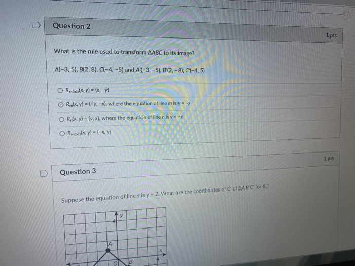 Suppose The Equation Of Line S Is Y 2 What Are The Chegg Com