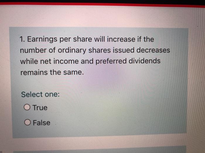 What Decreases Earnings Per Share