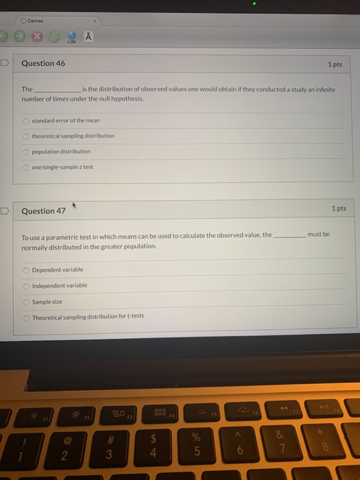 Solved Question 34 1 pts If a researcher reported for an | Chegg.com