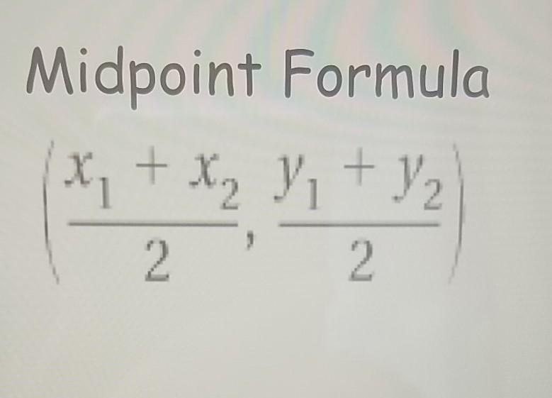 endpoint formula geometry