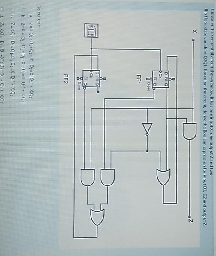 Solved Consider The Sequential Circuit Shown Below. It Has | Chegg.com