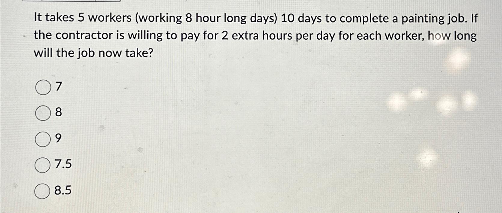 5 8 hour days vs 4 10 hour days