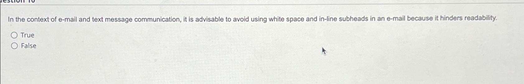 Solved In the context of e-mail and text message | Chegg.com