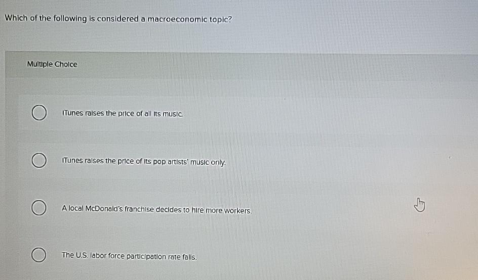Which Of The Following Macroeconomic Factors Is Typically Considered Solved Which of the following is considered a macroeconomic | Chegg.com