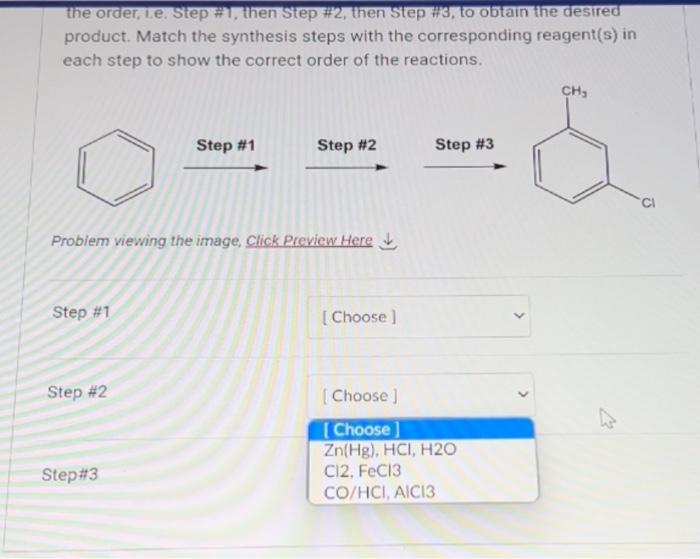 Solved In the synthesis below, there are 3 synthesis steps, | Chegg.com