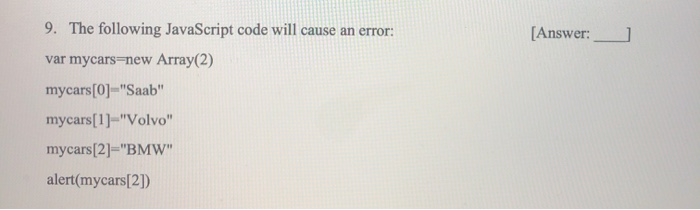 Solved 6. What is the correct way to create a JavaScript | Chegg.com