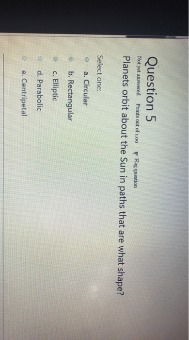 Solved Question 1 Not yet answered Points out of 1.00 P Flag | Chegg.com