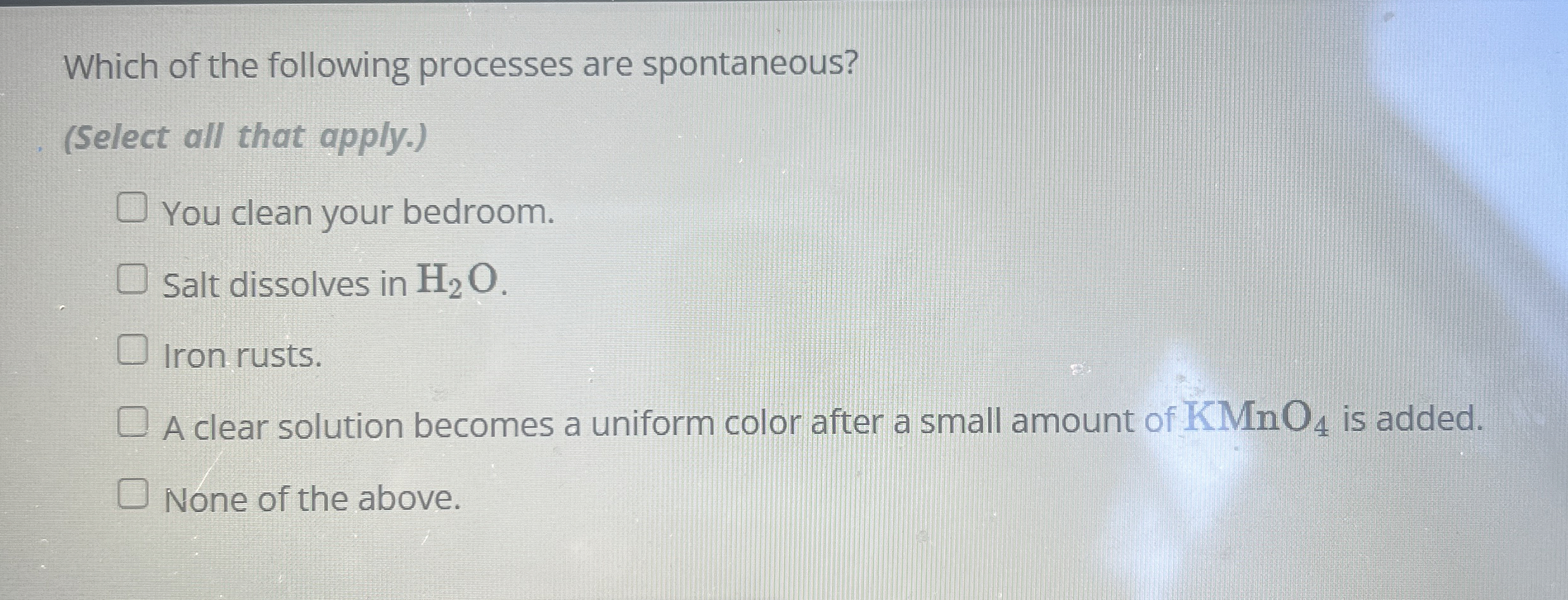 Solved Which of the following processes are | Chegg.com