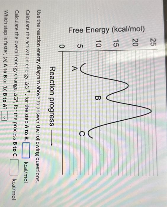 Solved Use the reaction energy diagram above to answer the | Chegg.com