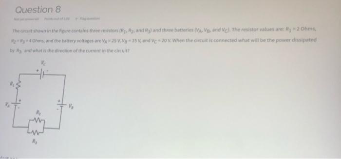 Solved Question 8 The shown in the figure contains three | Chegg.com