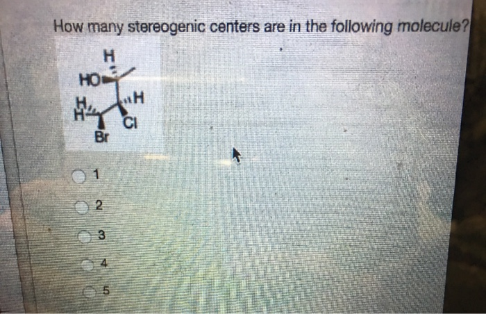 Solved How many stereogenic centers are in the following | Chegg.com