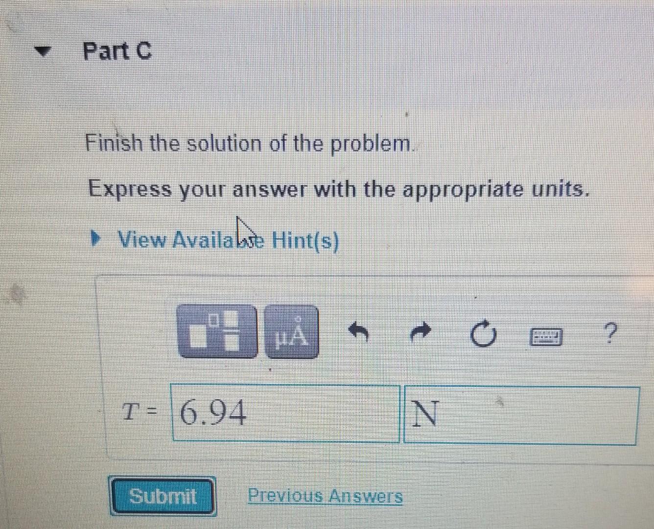 Solved You are given the equation used to solve a problem | Chegg.com