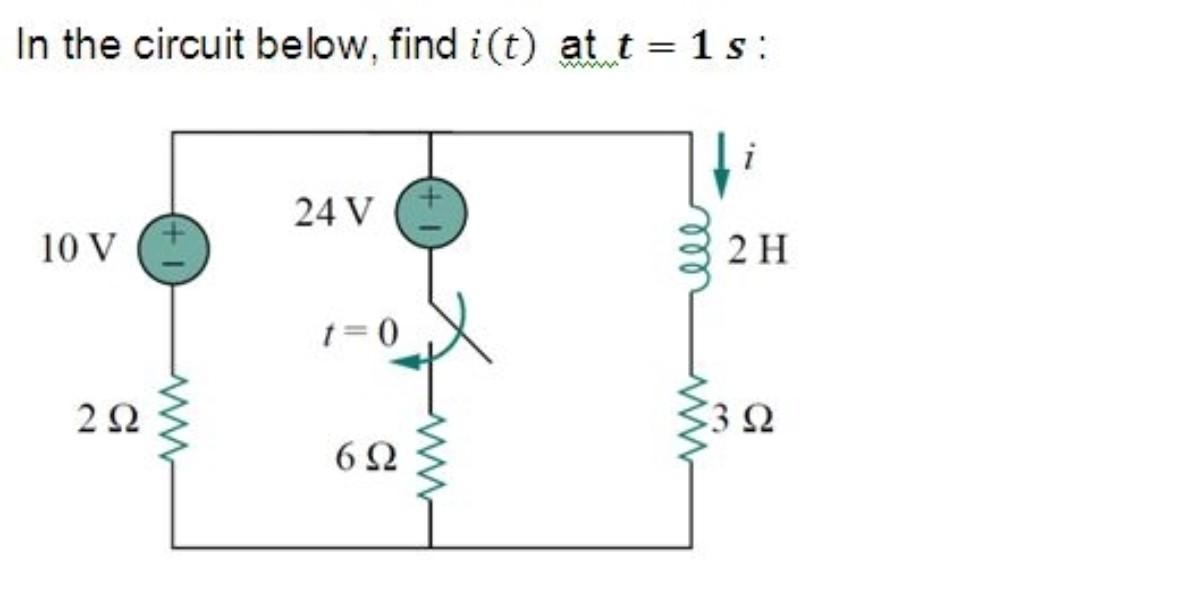 Solved Determine the voltage v. for the circuit shown in the | Chegg.com
