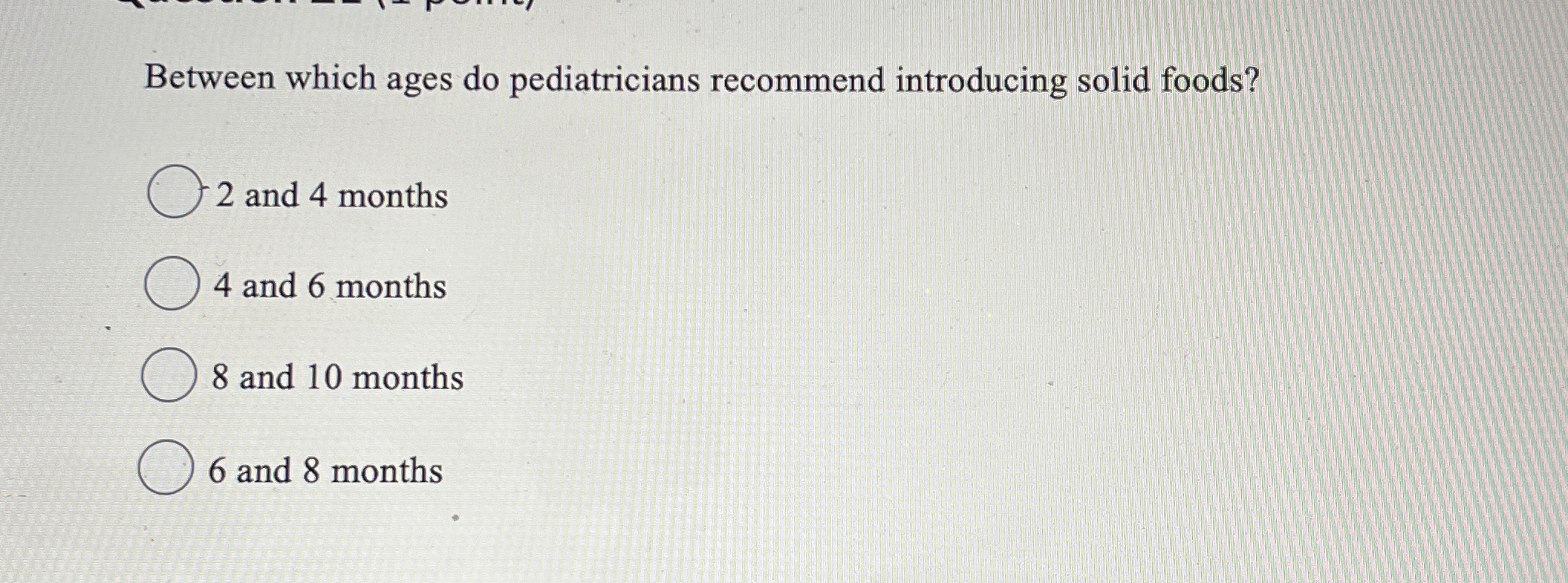 Solved Between which ages do pediatricians