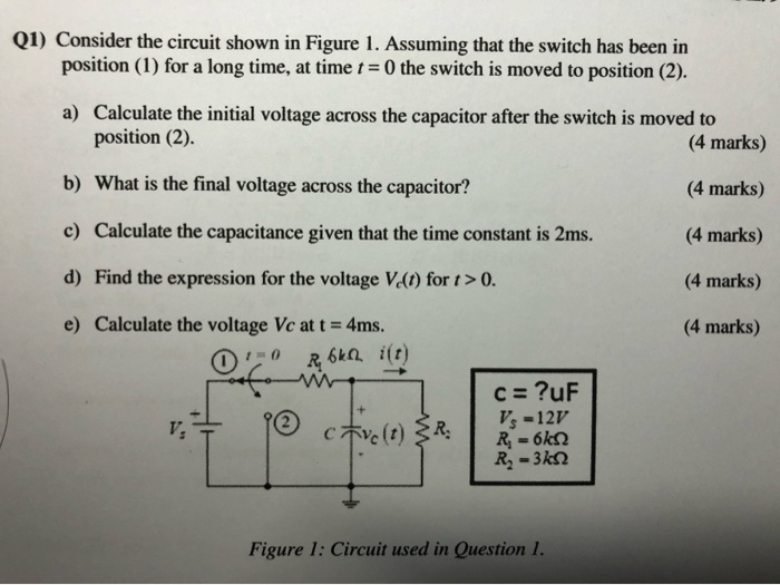 Solved Q1) Consider The Circuit Shown In Figure 1. Assuming | Chegg.com