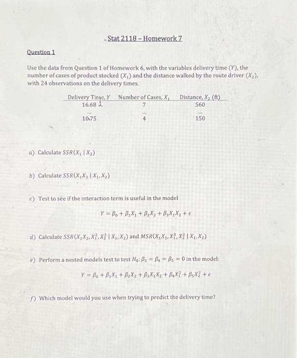 data and statistics homework 6