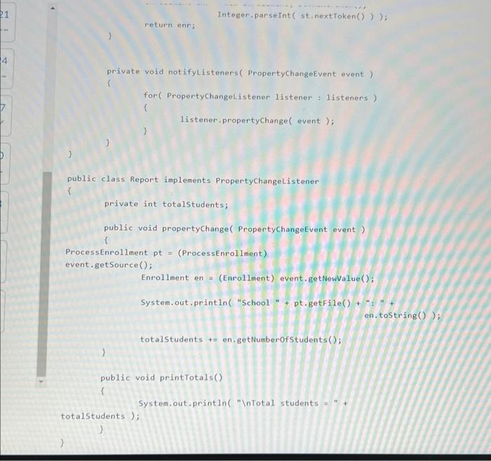 Solved Given the following program description, answer the | Chegg.com